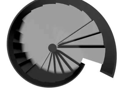 Spiral stair 2023-0009 3D model