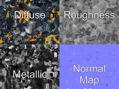 Remote-Controlled Mechanical Rescue Robot for Extreme Conditions Low-poly 3D model