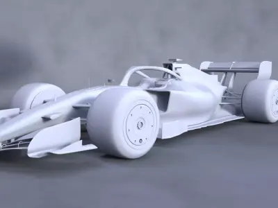 HD Concept F1 Car 3D model