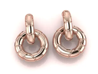 The Meridian Hoops Earring jewelry 3D model - for her 3D print model