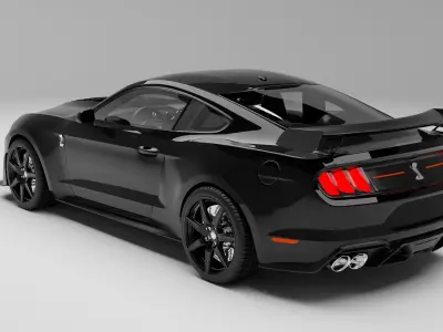 Ford Mustang Shelby With interior 3D model