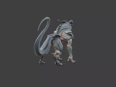 Spectral Beast Low-poly 3D model