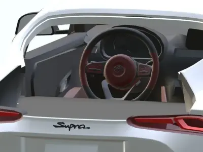 2020 Toyota GR Supra Low-poly 3D model