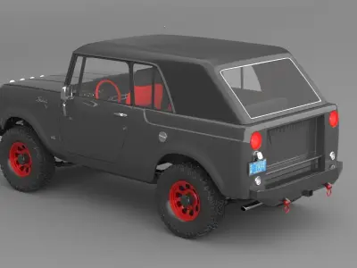 1967 International Scout 800 Sporttop Custom 3D model
