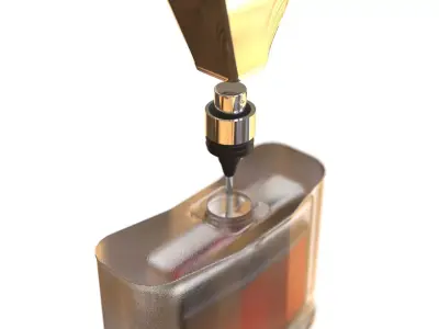 Elegant Perfume Bottle 3D Model Free 3D model