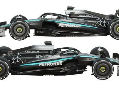 F1 Mercedes W16 2025 3D model