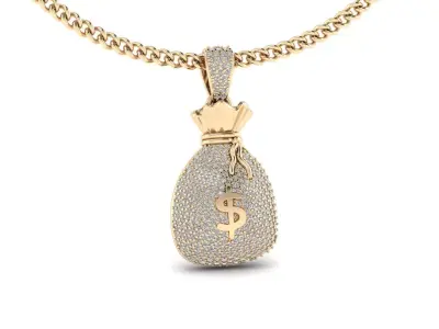  Pendant 11 Money Bag 3D print model