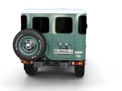 Toyota Land Cruiser FJ 40 Green 3D model