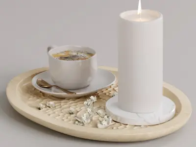 Coffee set 05 3D model