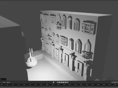 Enchanted Citadel 3D Castle  Low-poly 3D model