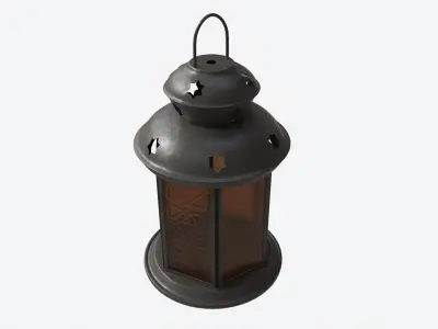 Christmas Candle Lantern 3D model