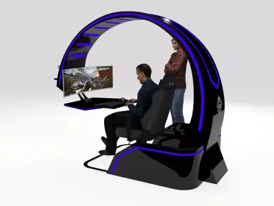 Mobile Gaming pod concept01 3D model