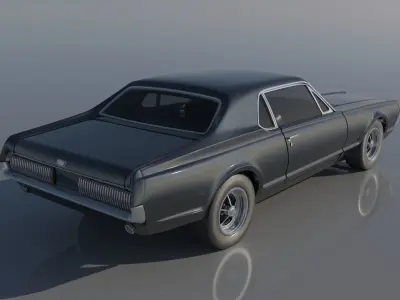 Mercury Cougar 1967  3D print model