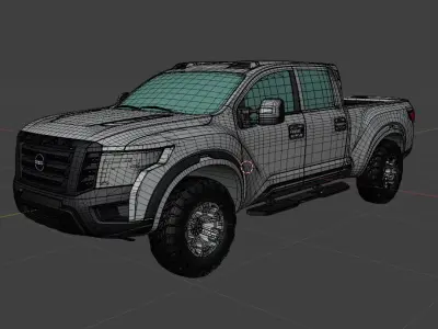 Nissan Titan 2020 3D model 3D model