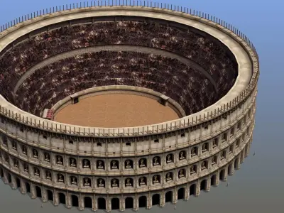 Roman Colosseum Low-poly 3D model