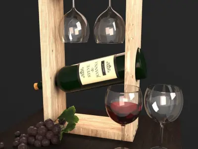 Decorative Wine Free 3D model