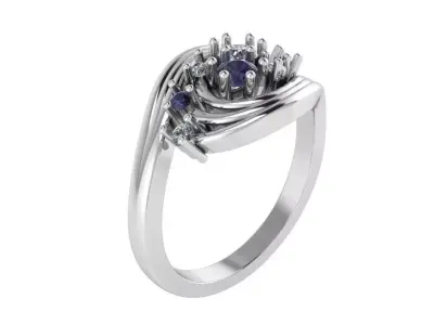 Spiral Ring 4013 3D print model