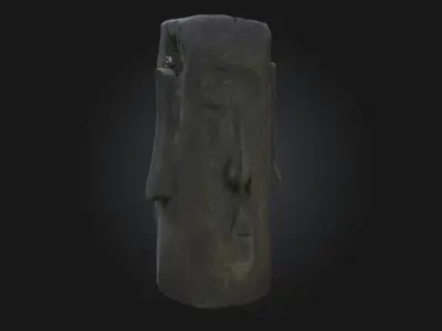 Moai Monolith  Icon of Ancient Rapa Nui Legacy 3D model