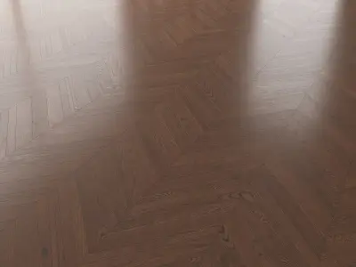  Parquet Oak Seal Brown WWL set 1 3D model
