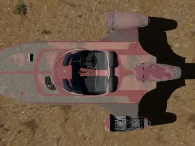 landspeeder star wars 3D model