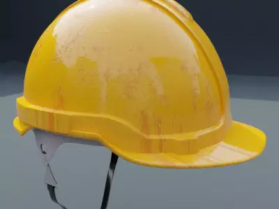 Safety helmet 3D model Low-poly 3D model