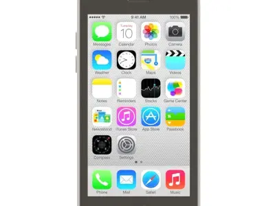 Apple iPhone 5c white 3D model