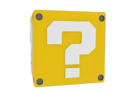 Mariobros Cube Low-poly 3D model