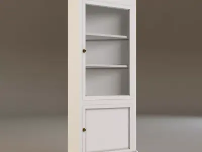 Laura Ashley corner bookcase 3D model