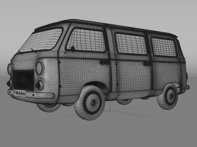 Fiat 850 3D model buy