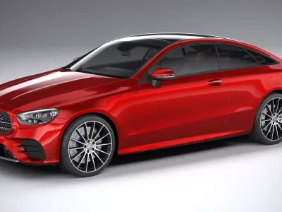 Mercedes E-Class Coupe AMG-Line 2021 3D model