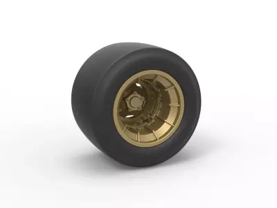 Wheel from Asphalt Modified stock car Version 4 Scale 1 to 25 3D print model