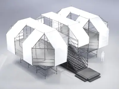 Layher Structure Pavilion 4 3D model