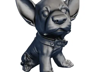 Dog figurine 3D model