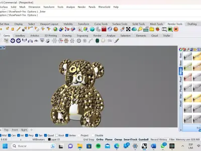 dije de oso teddy  3D model