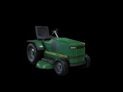 Mower Tractor - Gest Low-poly 3D model