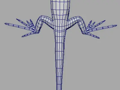 Lizard  Animation Low-poly 3D model