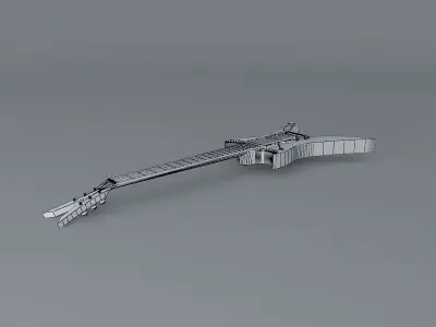 Nightmare guitar Free 3D model