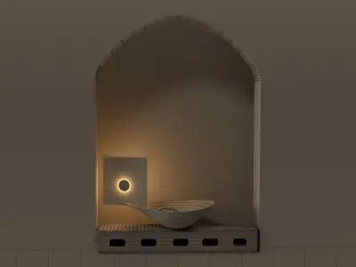 Flame Lamp 3D model