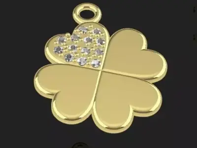 clover pendant Free 3D print model