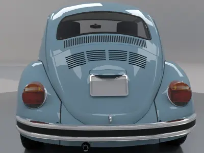 Volkswagen Beetle Last Edition - Ultima Edicion 2003 Low Poly 3D model