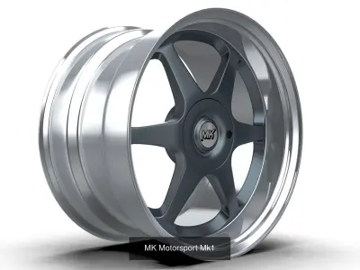 MK Motorsport Car Rims Collection 3D Model Pack