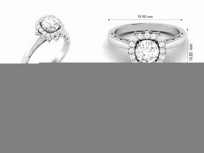  Diamond Solitaire Ring Jewellery for Women 3D print model purchase