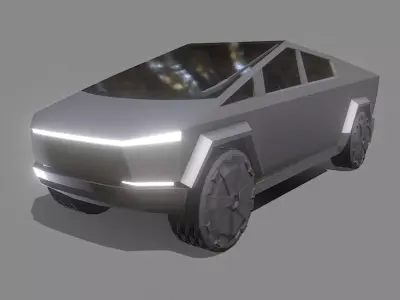 Tesla Cybertruck Low-poly 3D model
