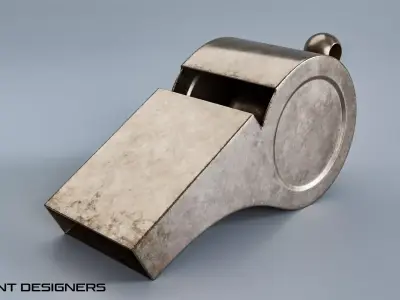 Metal Whistle 3D model