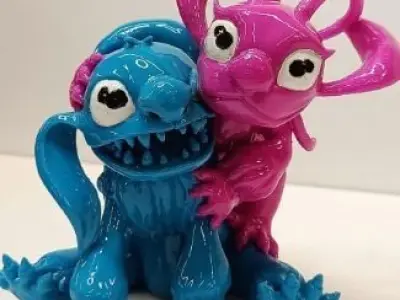 Lover Pink Blue 3D print model