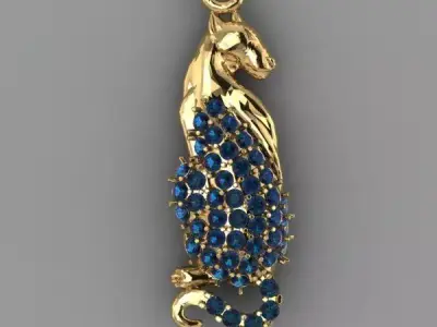 pendant panther bagira 3D print model