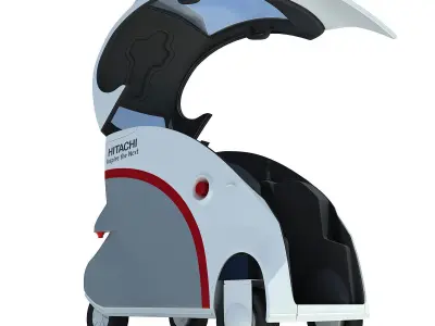 Hitachi Ropits Robot Car 3D model