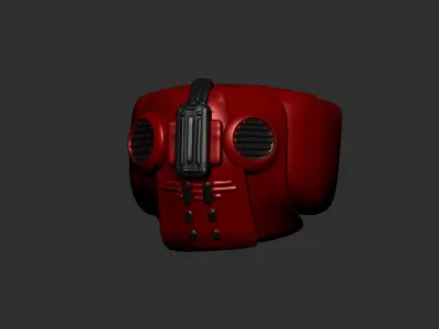 helmet high poly sculpt 3d printable  3D model 31