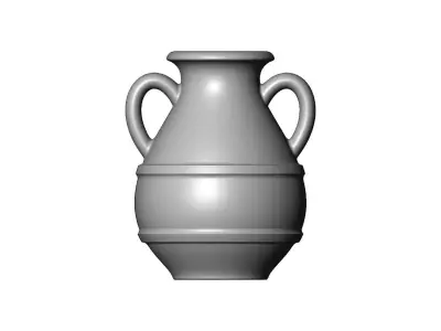 Stepped Greek vintage urn and vase 3D print model
