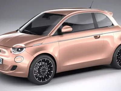 Fiat 500 3-1 2021 3D model